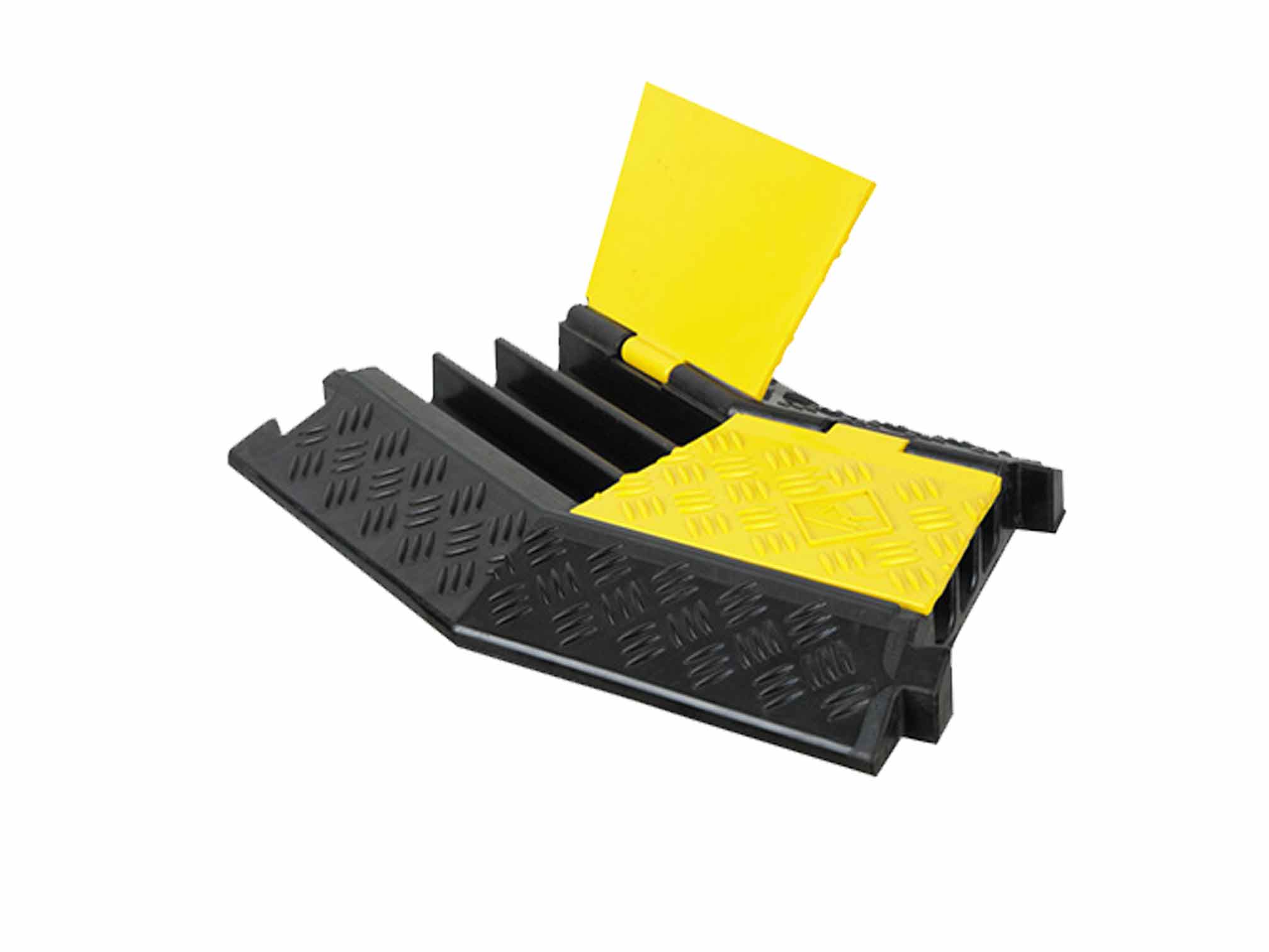 3 CHANNELS x3.0x3.0 cm - Cable passage platform - Cable protection - Safety when passing 3 CHANNELS x3.0x3.0 cm - Cable passage platform - Cable protection - Safety when passing